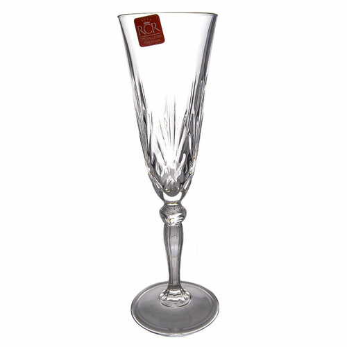 Бокал для шампанского, 160 мл, хруст стекло, 2 шт, RCR, Melodia, 54514