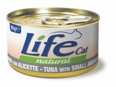 Lifecat tuna with anchovies консервы для кошек тунец с анчоусом 12шт х 85гр