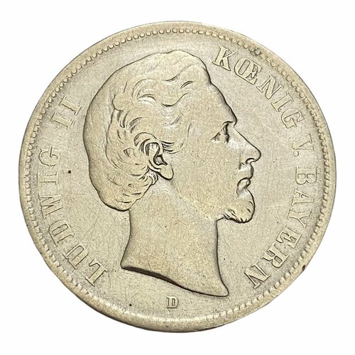 Германская Империя, Бавария 5 марок 1875 г. (D) (3) германская империя бавария 5 марок 1895 г d