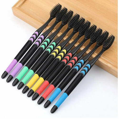 Набор бамбуковых зубных щёток, набор зубных щеток ,