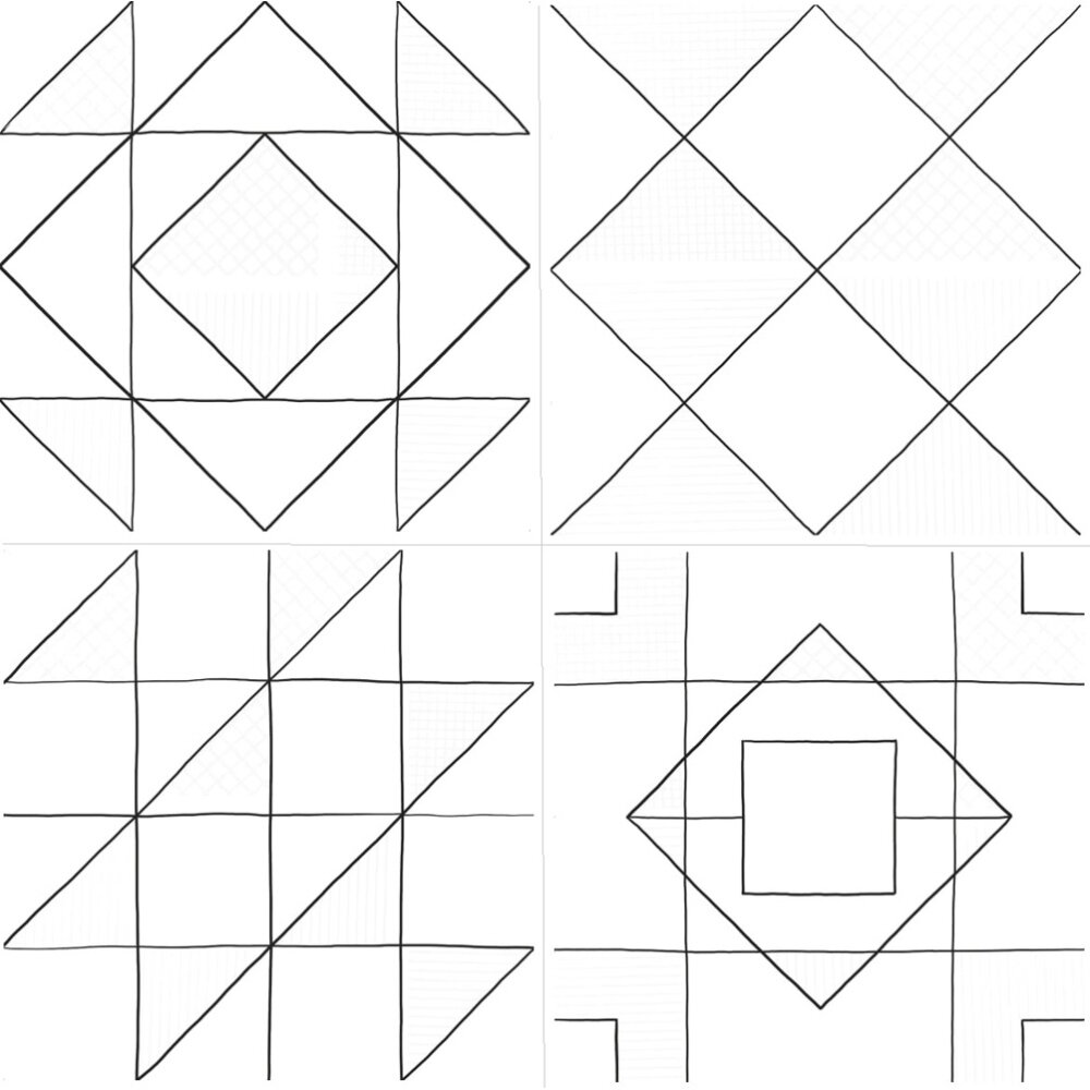 фото Керамогранит Lasselsberger (LB Ceramics) декор Домино белый 30х30 см (6032-0432) (1.35 м2)