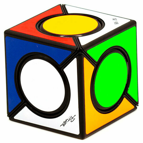 Головоломка QiYi MoFangGe Six Spot Cube Черный qytoys mofangge ivy magic cube leaf xmd cubo magico professional speed neo cube puzzle kostka antistress toys for children