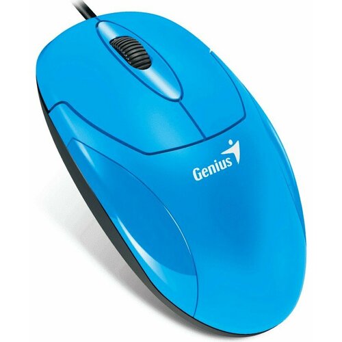 Мышь проводная Genius XScroll V3, синий компьютерная мышь genius mouse xscroll v3 черный usb