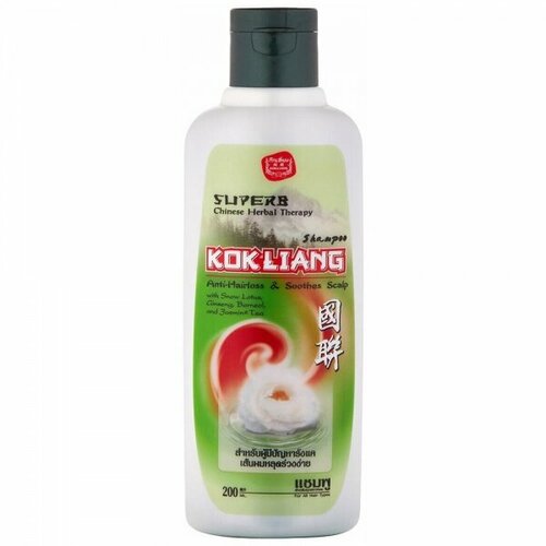Kokliang шампунь для волос против перхоти бессульфатный натуральный травяной, 200 мл