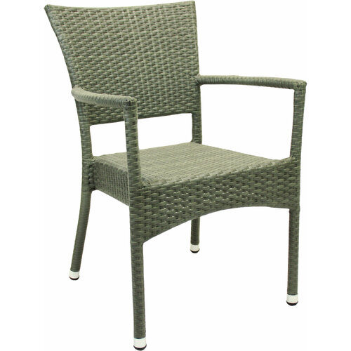 Кресло плетеное садовое Rum ротанг цвет кварц