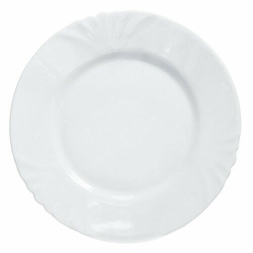 Тарелка десертная, стеклокерамика, 19 см, круглая, Cadix, Luminarc, H4129, белая. 175144