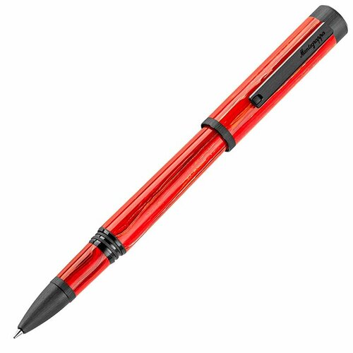 Ручка-роллер Montegrappa Zero Zodiac Aries (Овен) Ultra Black IP Steel. Артикул ZZ-AR-RB