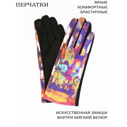 фото Перчатки , размер l, фиолетовый, мультиколор victory