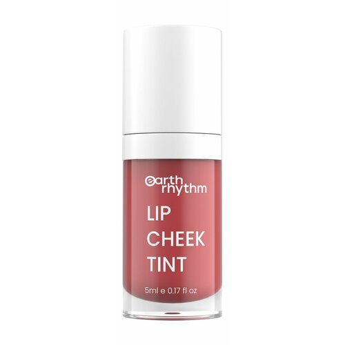 EARTH RHYTHM Lip Cheek Tint Тинт для губ и щек с экстрактом граната и маслом жожоба, 5 мл, Cherry