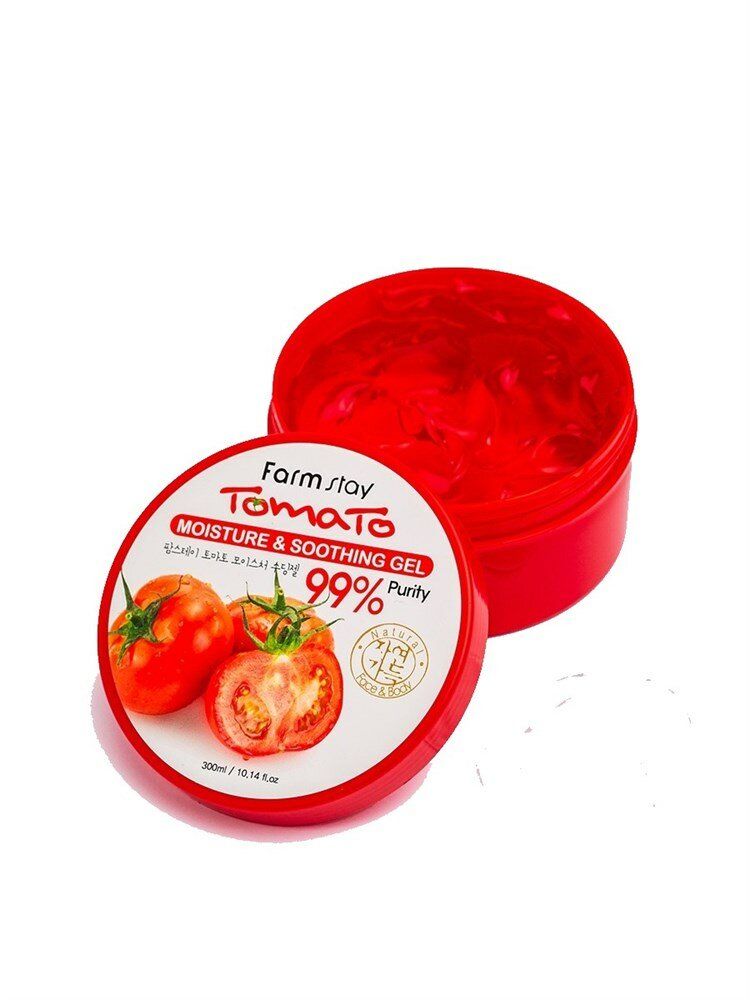 FarmStay Гель для тела многофункциональный с экстрактом томата MOISTURE SOOTHING GEL TOMATO 300мл ! сроки годности 07.2024!