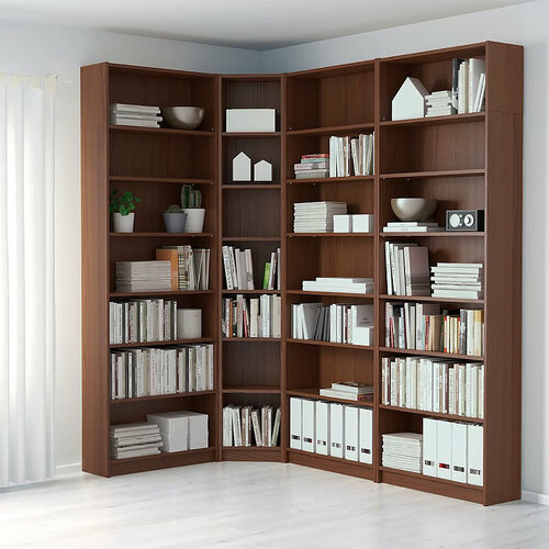 Фиеста корпус Стеллаж Билли 18 FS орех экко дизайн IKEA