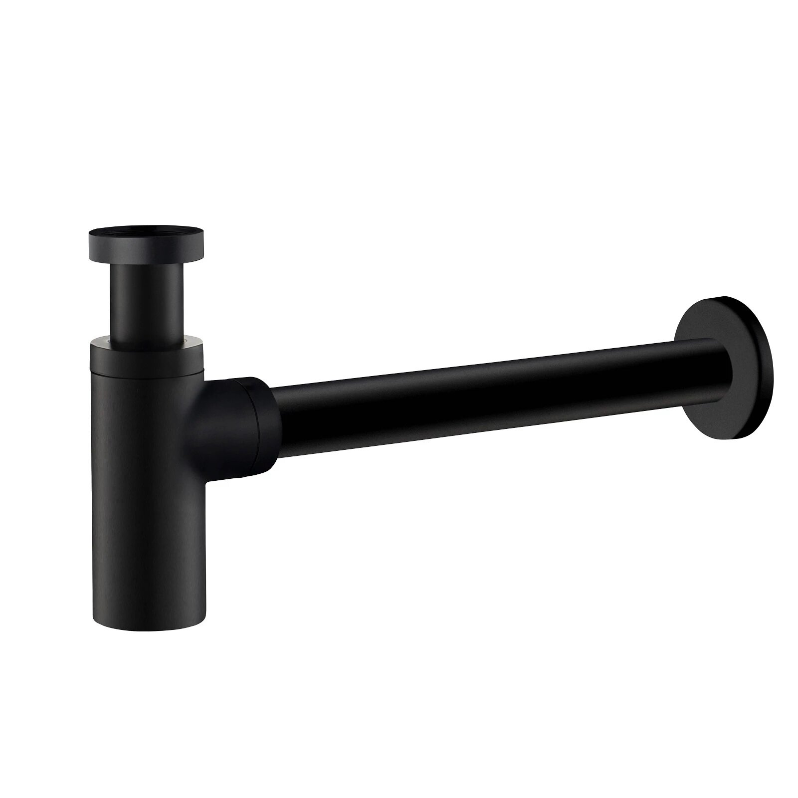 фото Сифон для раковины Timo Черный матовый 958/03L