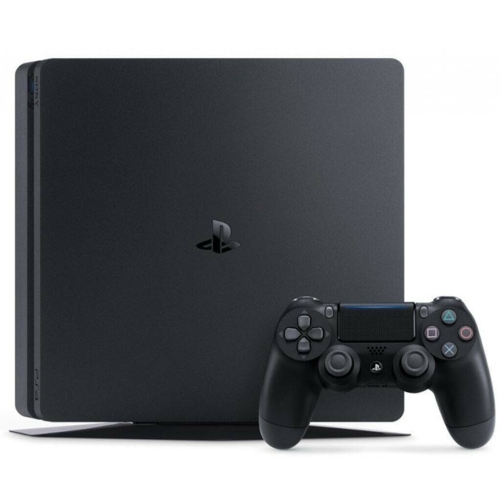 Игровая приставка Sony PlayStation 4 Slim 1000 ГБ HDD, без игр, черный