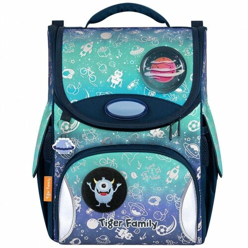 Ранец школьный Tiger Nature Quest Space Things 14 Л 35x31x19см, молния, для мальчиков