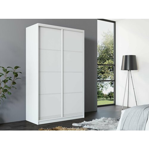 Шкаф купе 2-х дверный Амстердам 140 (белый/глухой/бел)