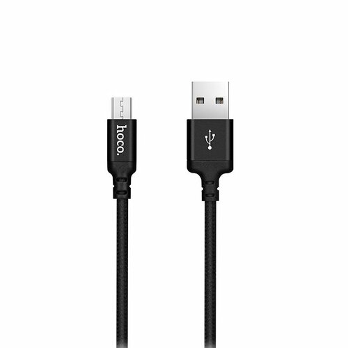 Кабель USB A --> Micro USB 5P (B) 1.0м hoco X14, черный кабель hoco x29 microusb 1 метр цвет черный