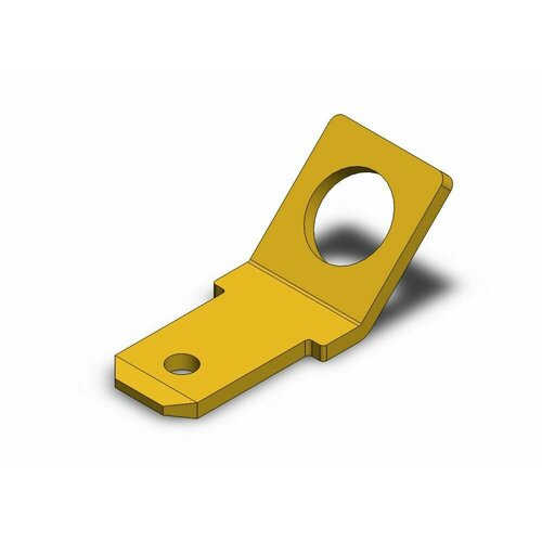 Клемма неизолированная ножевая на плату 4.8мм, SFK4-04-45, угол 45, Hatko (1000 шт)