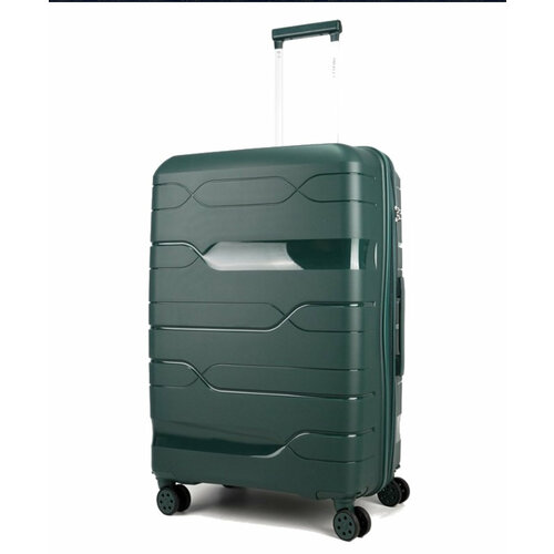 Чемодан Impreza 1710001, 75 л, размер M, зеленый чемодан impreza 75 л размер m серый