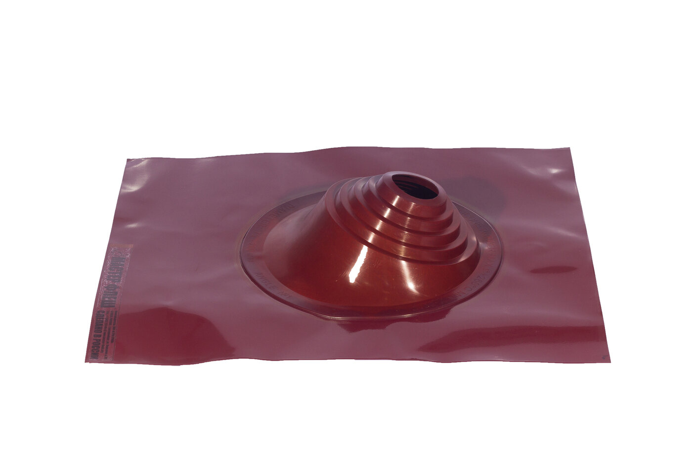 фото Манжета кровельная угловая "Мастер Флеш" PRO № 1 (75-200) силикон красная окрашенная (3005)