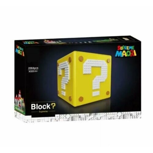 Конструктор Марио, Блок Знак вопроса желтый, 6998 конструктор супер марио 3596 деталей