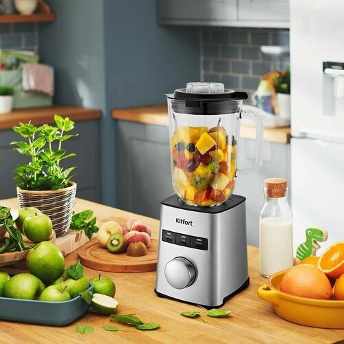 Блендер KitFort КТ-3075 стационарный нержавеющая стальчерный 909500₽