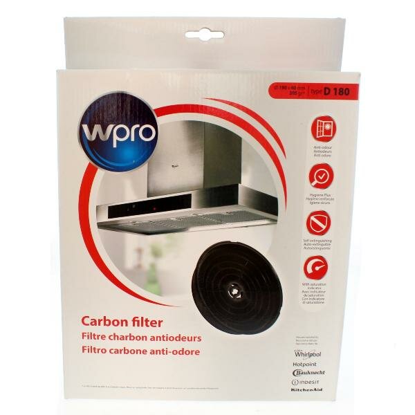 Угольный фильтр WPro для кухонной вытяжки Whirlpool 484000008647 CHF180