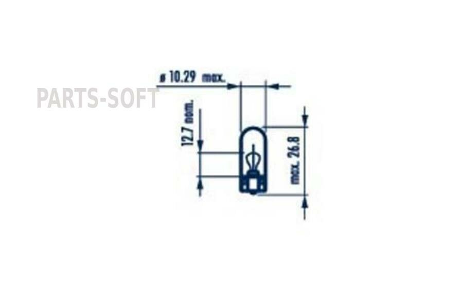 NARVA 171093000 Лампа 24V W3W W2.1x9.5d NARVA