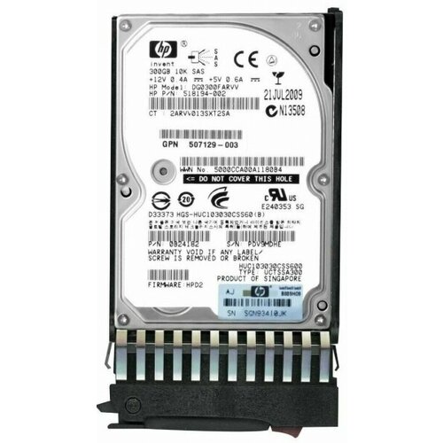 Жесткий диск HP DG0300FARVV 300Gb 10000 SAS 2,5 HDD жесткий диск hp dg0300farvv 300gb sas 2 5 hdd