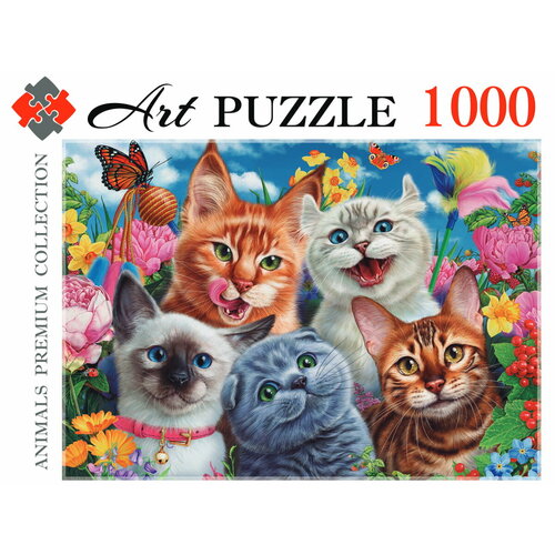 Пазл Artpuzzle 1000 деталей: Веселое селфи котят пазл artpuzzle 1000 деталей французские бульдоги в саду