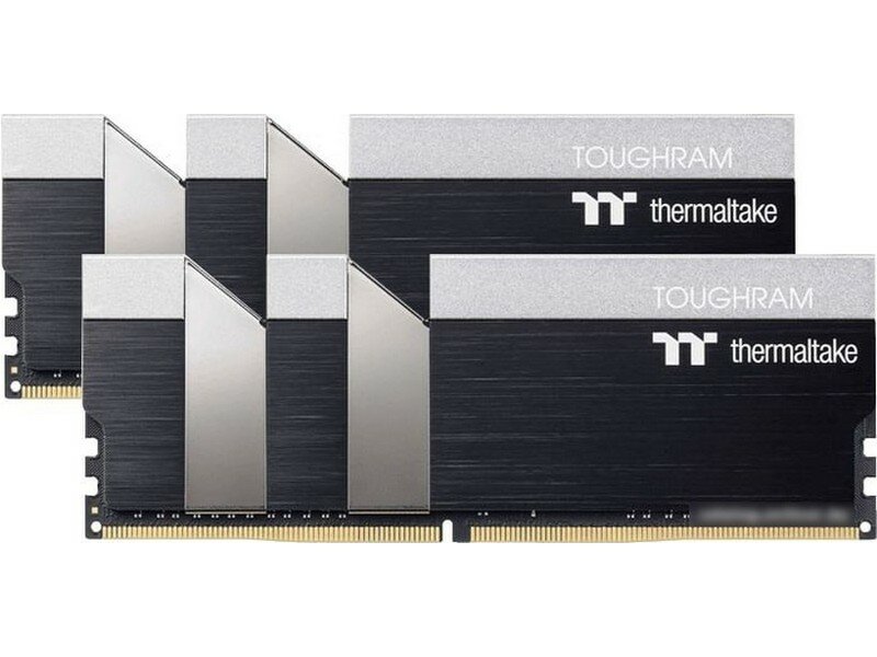 Модуль памяти DDR4 16GB (2*8GB) Thermaltake TOUGHRAM Black PC4-32000 4000MHz CL19 радиатор 288pin 1.35V - фото №6