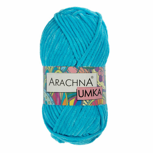 фото Пряжа arachna "umka" 100% полиэстер 100 г 120 м №12 яр. голубой