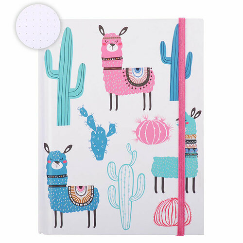 Блокнот Notebook А6 96л Ламы и кактусы 329₽
