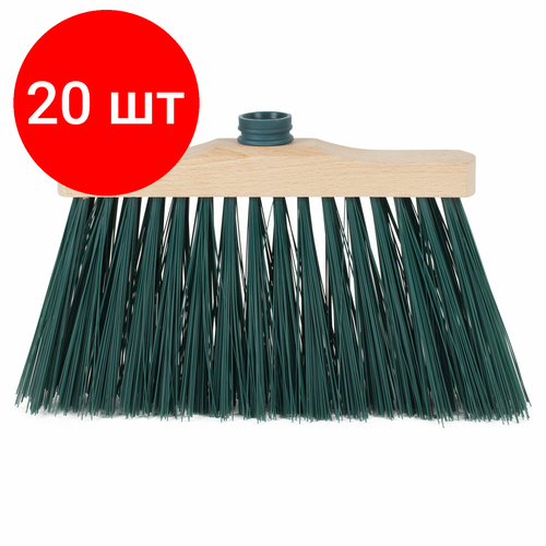 Комплект 20 шт Щетка для уборки ширина 31 см щетина 14 см деревянная крепление еврорезьба YORK Laura 140 15362₽