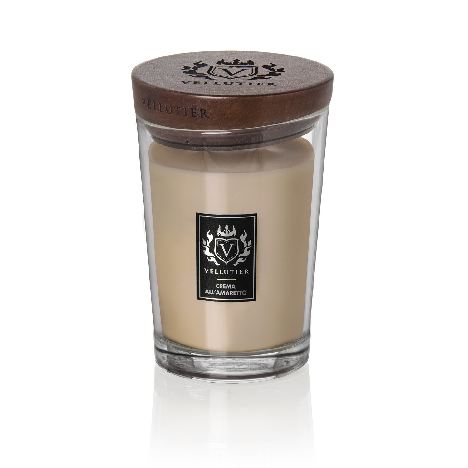 Vellutier / Свеча большая Кремовый амаретто 515гр / Crema All’Amaretto