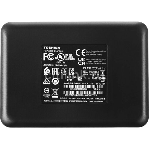 Внешний диск HDD Toshiba Canvio Basics HDTB520EK3AA, 2ТБ черный