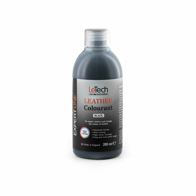 фото LeTech Expert Line Leather Colourant Black (200ml) - Краска для кожи Черный