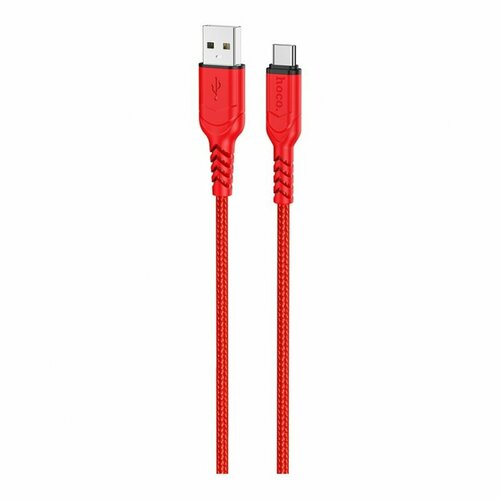 Дата-кабель Hoco X59 USB-Type-C, 1 м, красный дата кабель hoco x60 usb type c 1 м черный