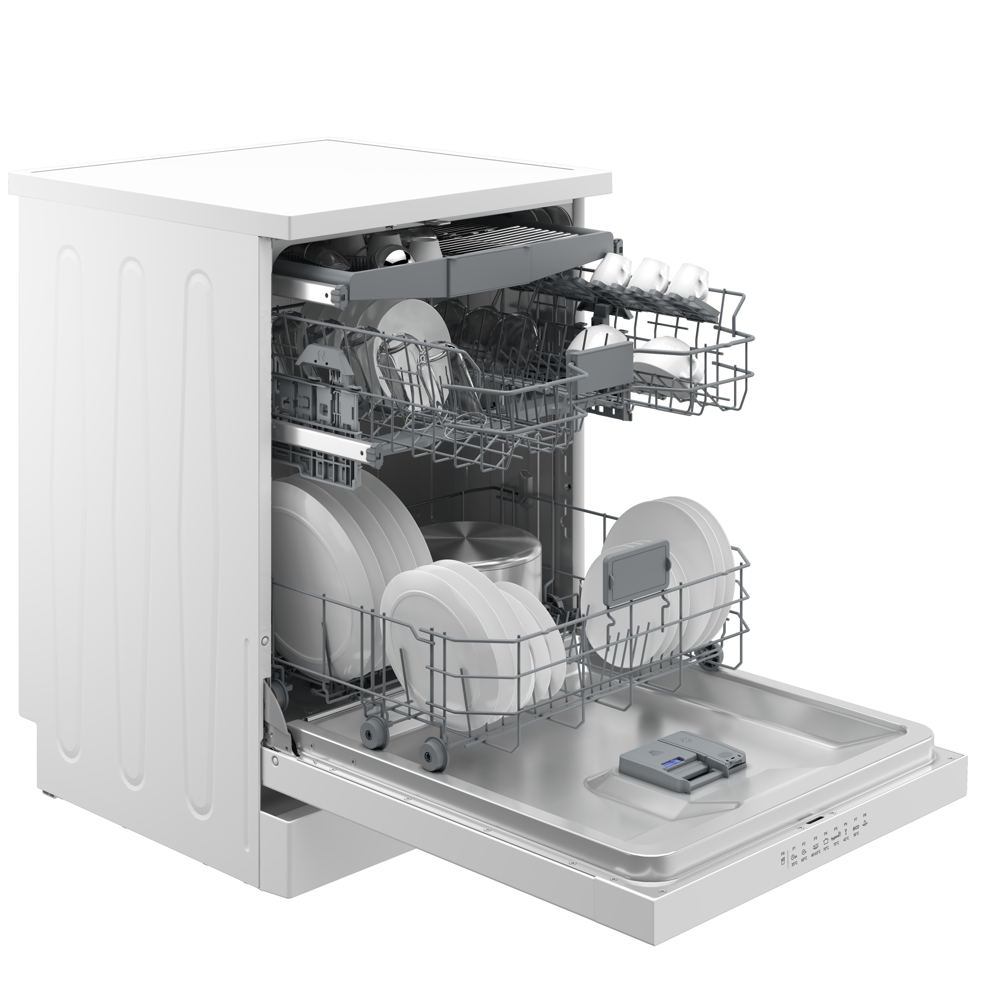 Встраиваемая посудомоечная машина Hotpoint HF 5C84 DW, 60 см, белый - фотография № 4