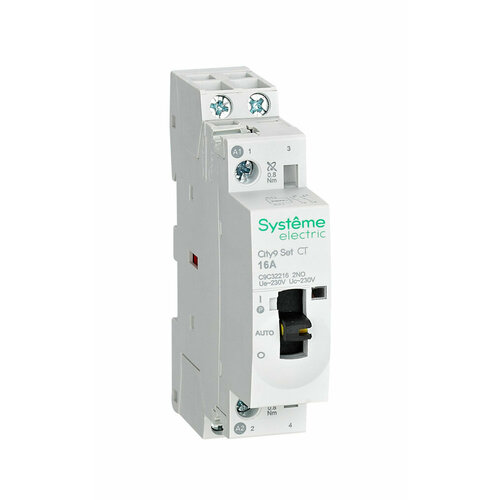 Systeme Electric City9 Set Контактор 2P 2НО 16A AC 230В-230В