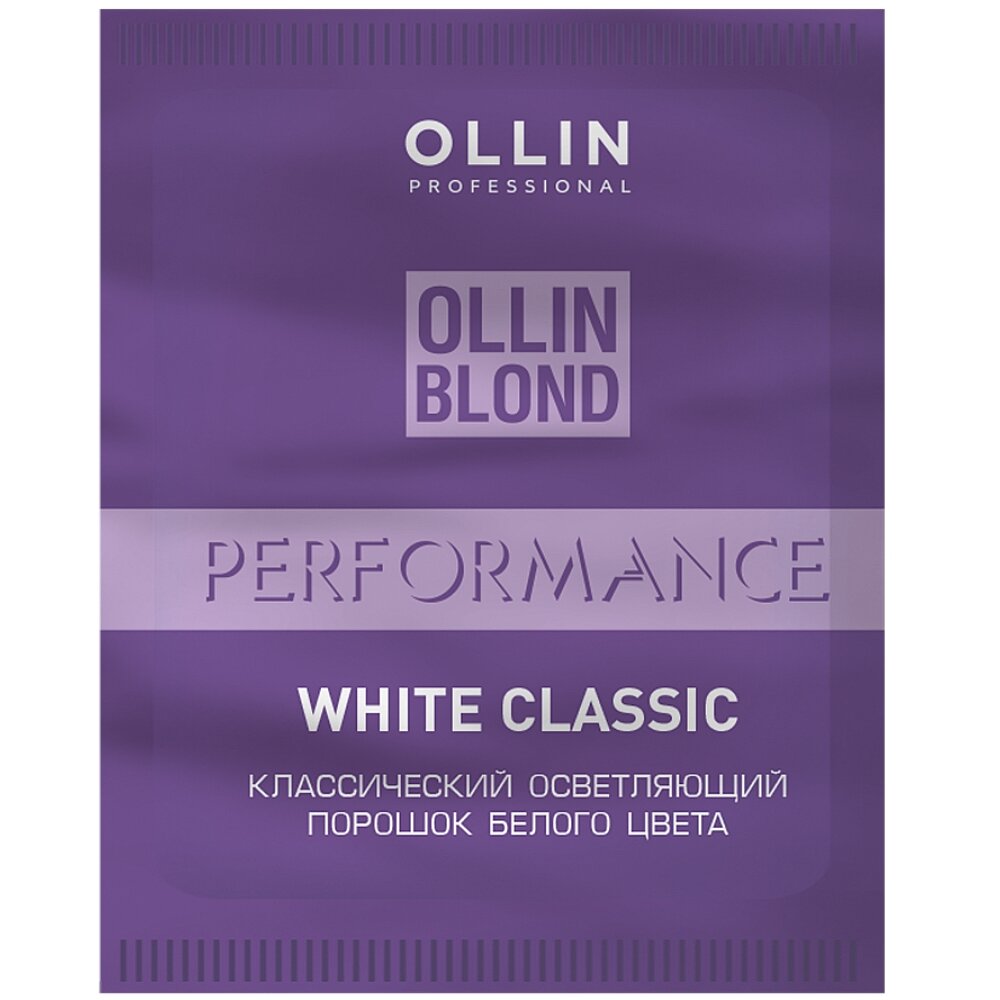 OLLIN BLOND PERFORMANCE White Classic Классический осветляющий порошок белого цвета 30г/ White Blond Powder