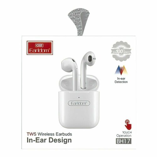 TWS гарнитура Earldom ET-BH17 BT 50 вкладыши белый 188500₽