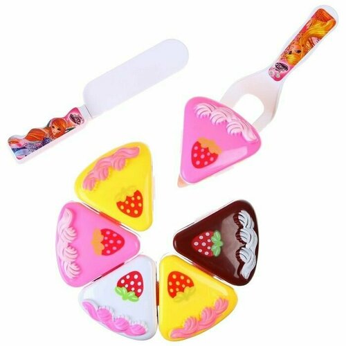 Набор игровой Чаепитите феи WINX тортик и 2 столовых прибора с книгой рецептов 848₽