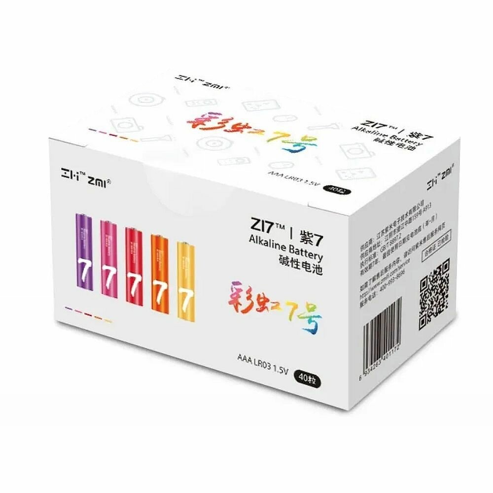 Батарейки ZMI ZI7 AA740 AAA alkaline battery (40pcs)