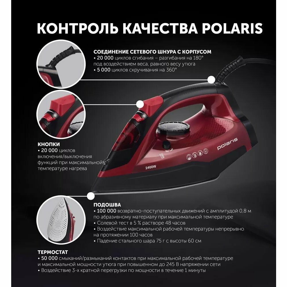 Утюг Polaris PIR 2478K - фото №16