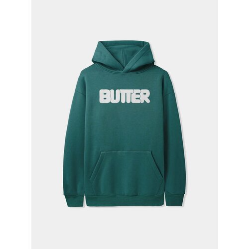 фото Худи butter goods puff rounded logo, размер xxl, , сине-зеленый