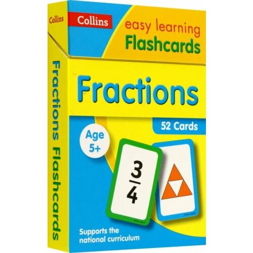 Fractions Flashcards numbers flashcards ages 3 5 52 cards