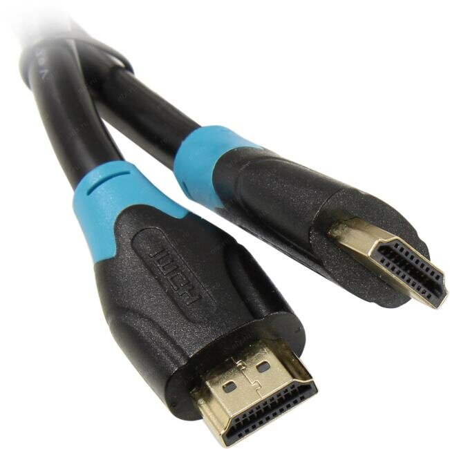 Кабель Vention HDMI High speed v2.0 with Ethernet 19M/19M - 1м Кабель Vention HDMI(m)/HDMI(m) - 1 м (AACBF) - фото №2