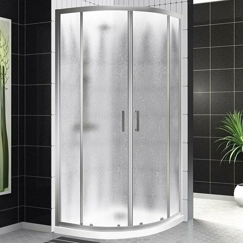 Душевой уголок BelBagno Uno UNO-195-R-2-90-CH-CR стекло рифленое душевой уголок belbagno uno rh 2 120x90 см прозрачное стекло uno 195 rh 2 120 90 c cr