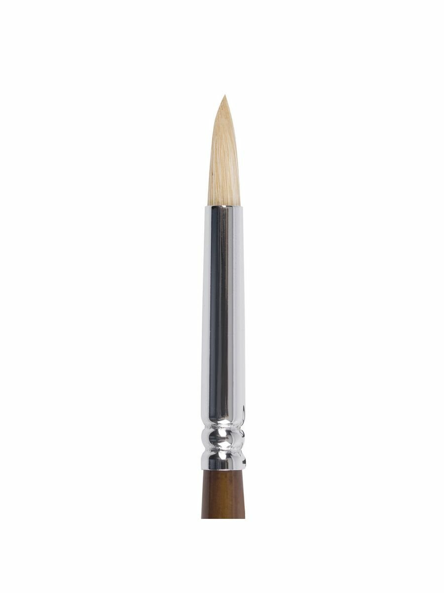 Кисть BRAUBERG Art Classic щетина круглая, длинная ручка, №4, 10 шт., пакет, коричневый - фото №14