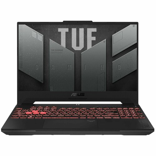 Игровой ноутбук ASUS TUF Gaming A15 FA507UI-HQ059 156 2560x1440 IPS 165ГцAMD Ryzen 9 8945HS32ГБ DDR51ТБ SSDGeForce RTX 4070 8ГББез ОС серый 90NR0I65-M00330 20555000₽